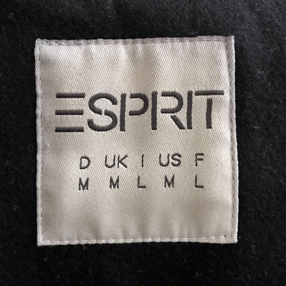 •ESPRIT• EUC Chic Tailored Fit Blended Wool Coat - Picture 6 of 8